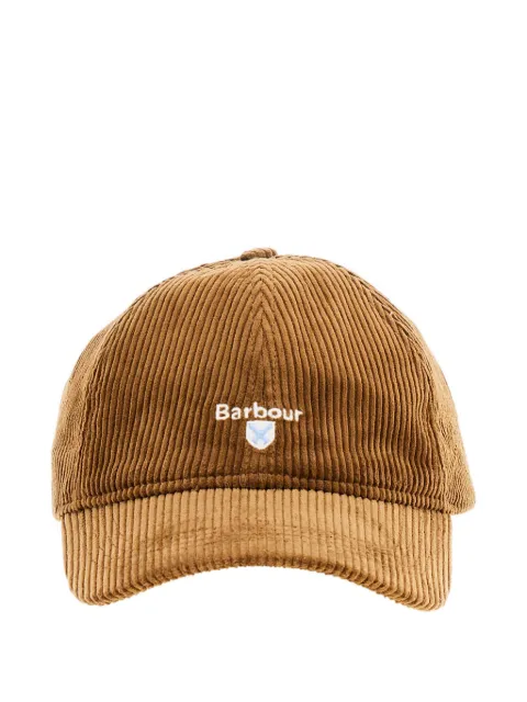 Barbour corduroy logo baseball cap