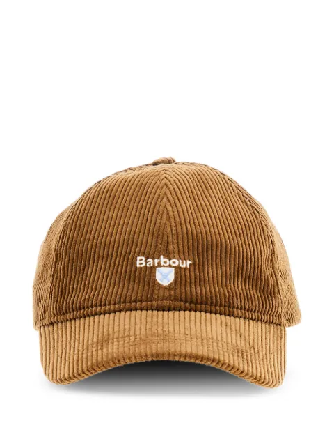 Barbour corduroy logo baseball cap