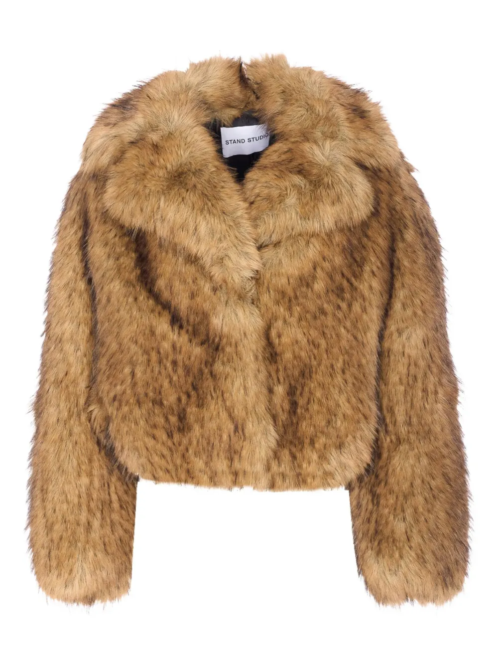 STAND STUDIO faux-fur jacket - Marrone