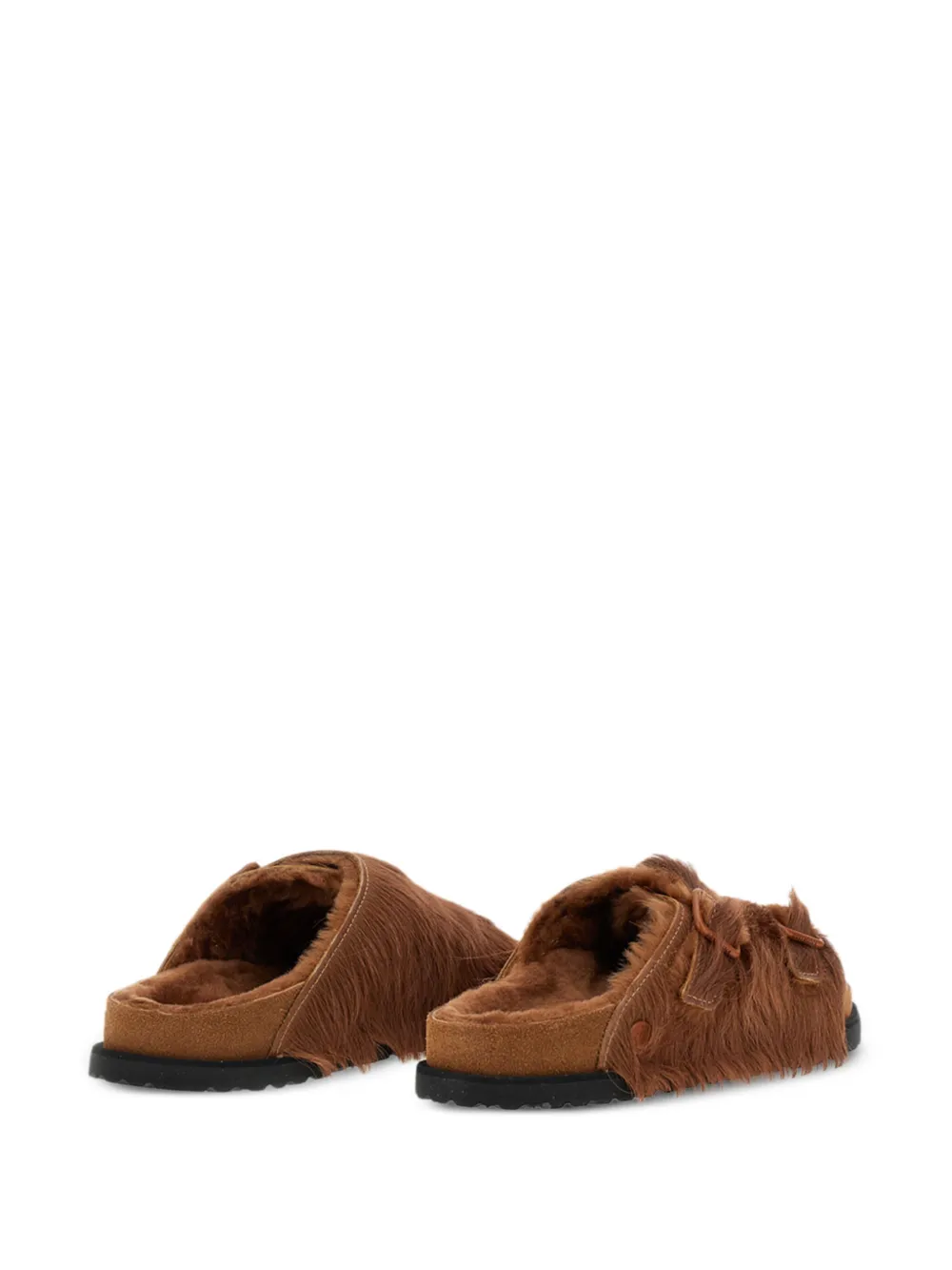Birkenstock Shearling Sandals In Brown