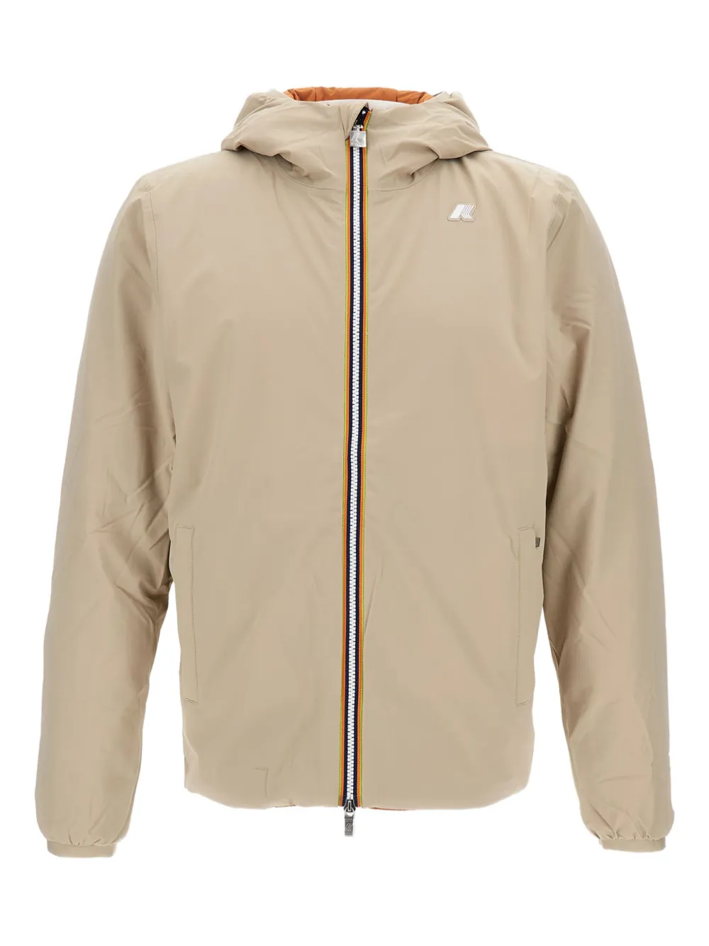 K-Way adjustable hooded reversible jacket | Neutrals | Image 1
