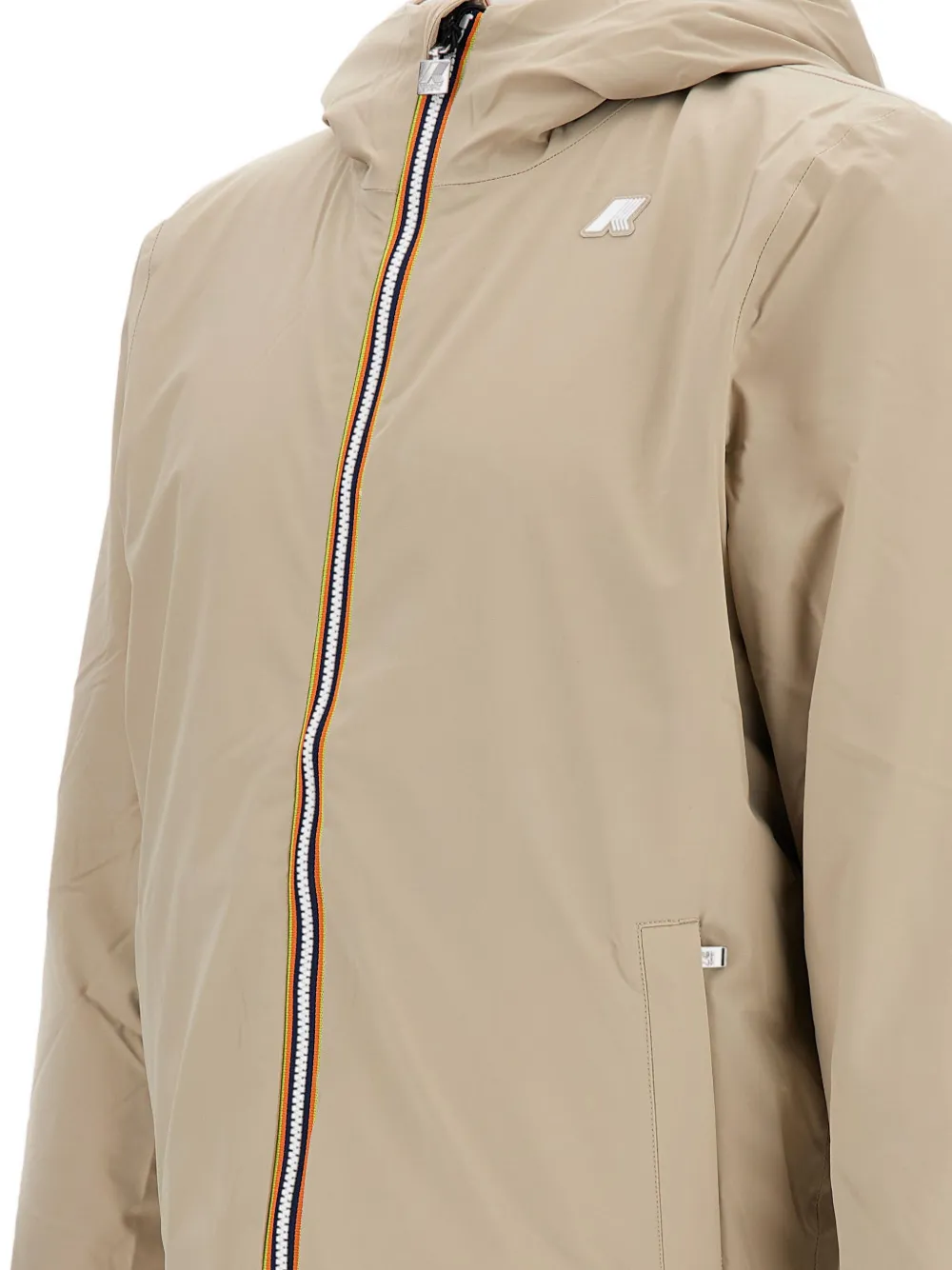 K-way Adjustable Hooded Reversible Jacket In Neutral