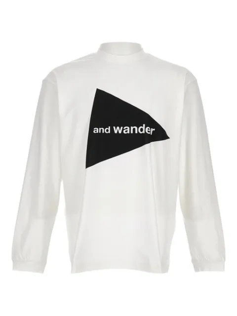 and Wander logo-print crew-neck T-shirt