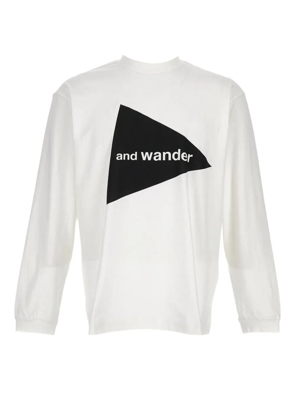 and Wander logo-print crew-neck T-shirt | White | Image 1