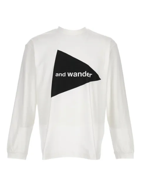and Wander camiseta con logo estampado