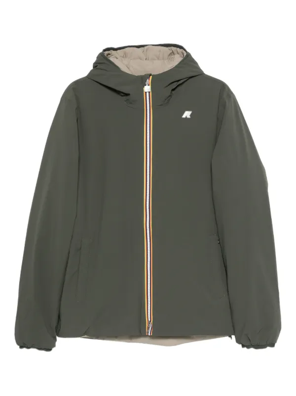 K-Way リバーシブル フーデッドジャケット | グリーン | FARFETCH JP