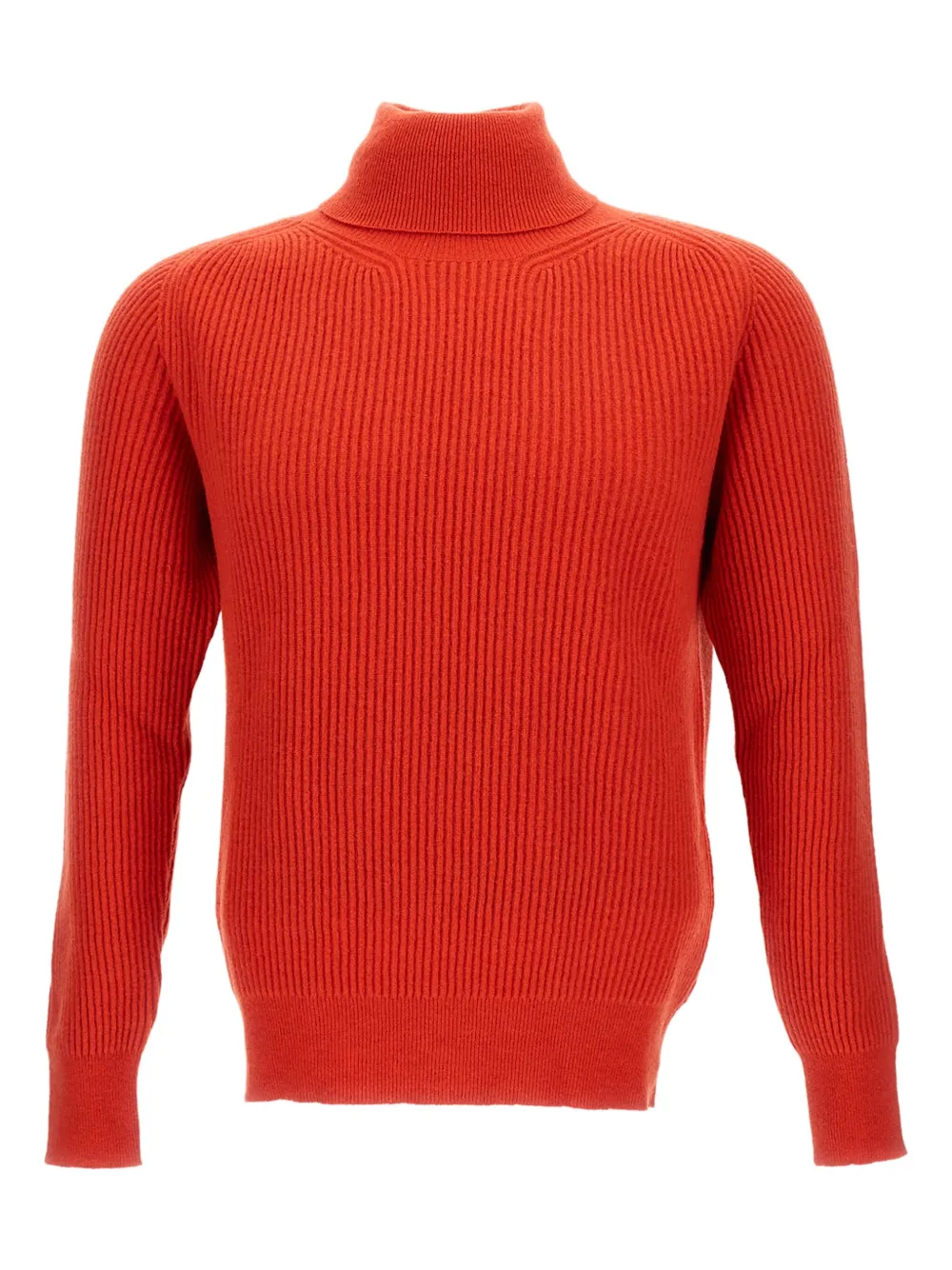 Customer Lovers high-neck ribbed sweater | Orange | Image 1