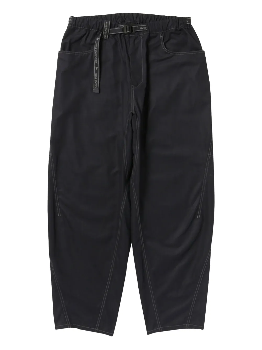 and Wander stitching-detail trousers | Black | Image 1