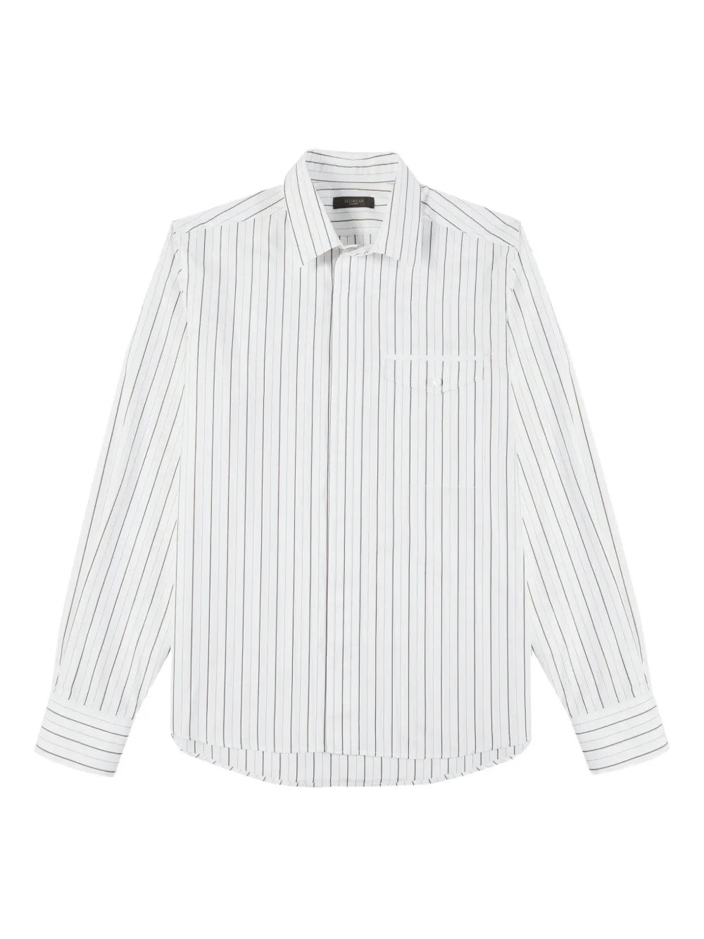 Glanshirt Camicia a righe con applicazione | bianco | Image 1
