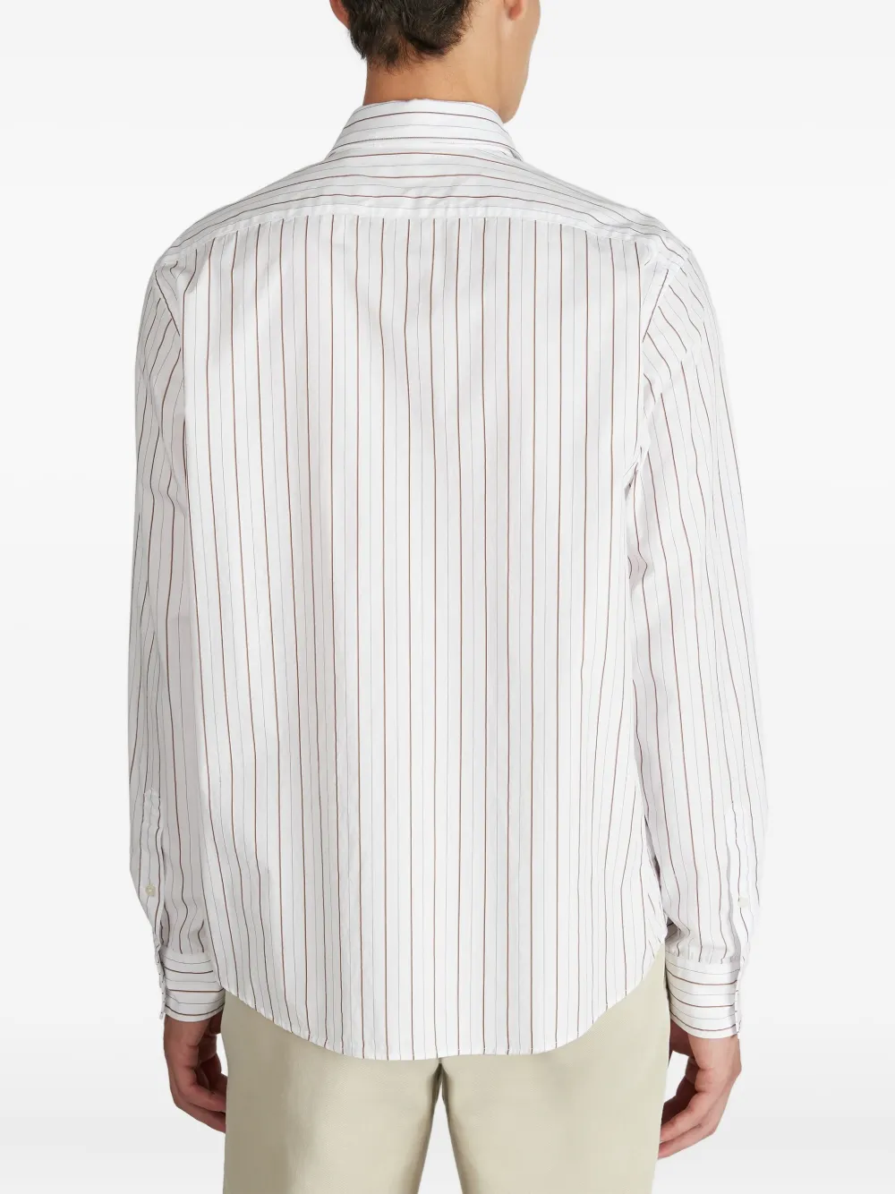 Glanshirt Striped Pocket Shirt In Multi