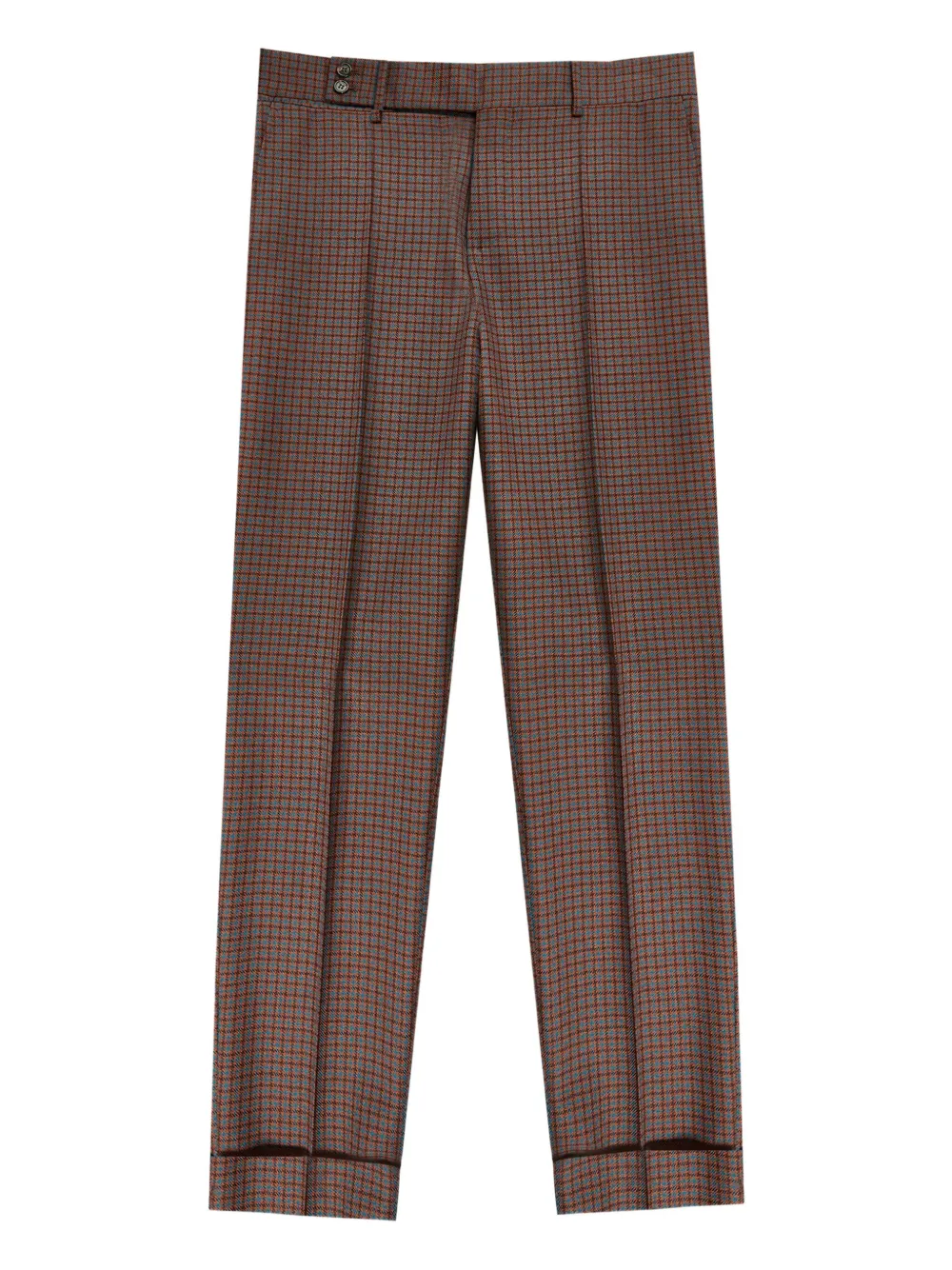 Incotex houndstooth trousers | Brown | Image 1