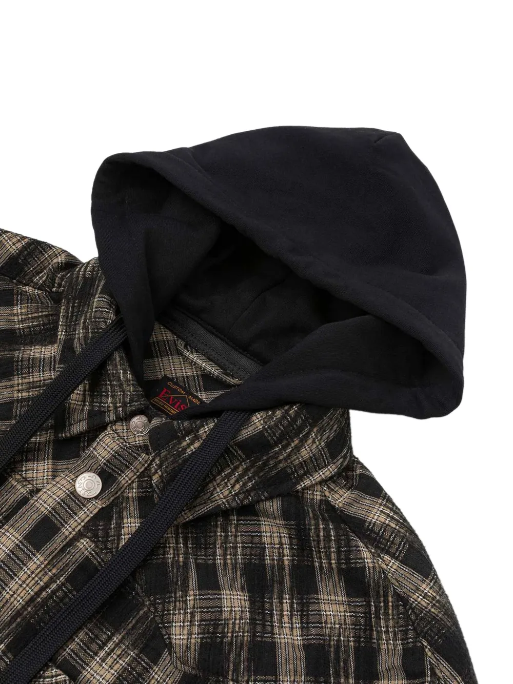 EVISU Geruit jack Zwart