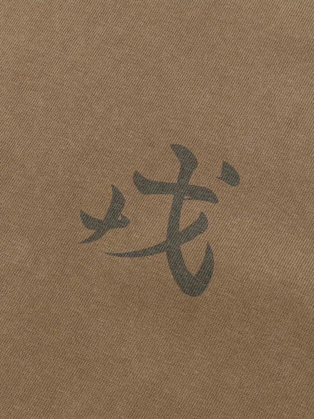 EVISU T-shirt met grafische print Beige