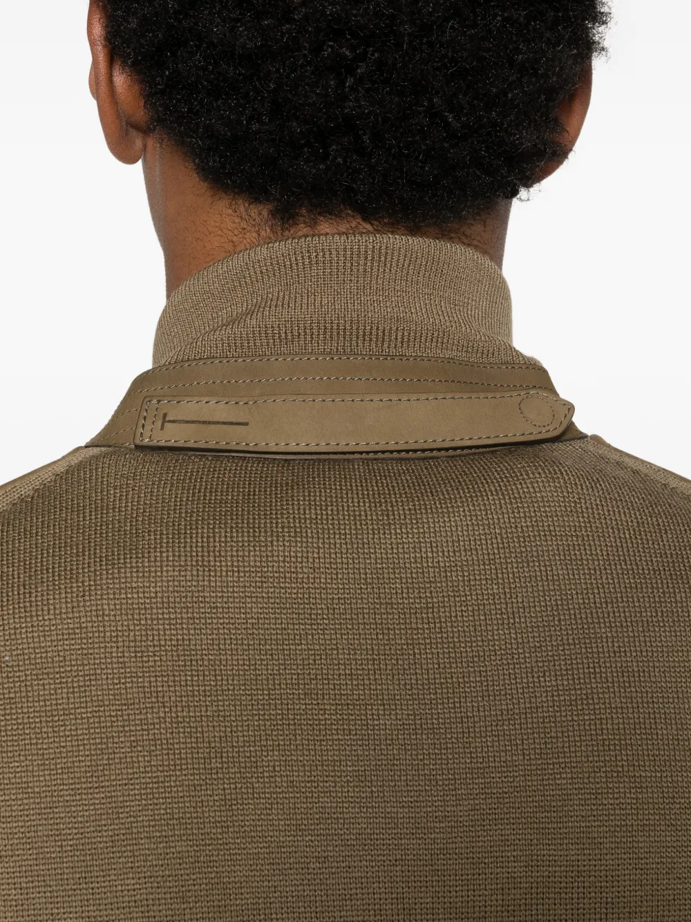 TOM FORD Bomberjack van merinowol Groen
