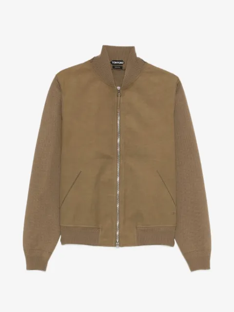 TOM FORD chamarra bomber con botones
