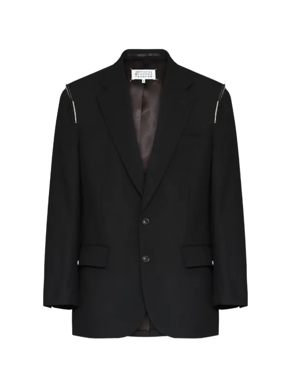 へ*ん様 Maison Margiela Maison Margiela exposed-stitching Blazer | Black | FARFETCH CA