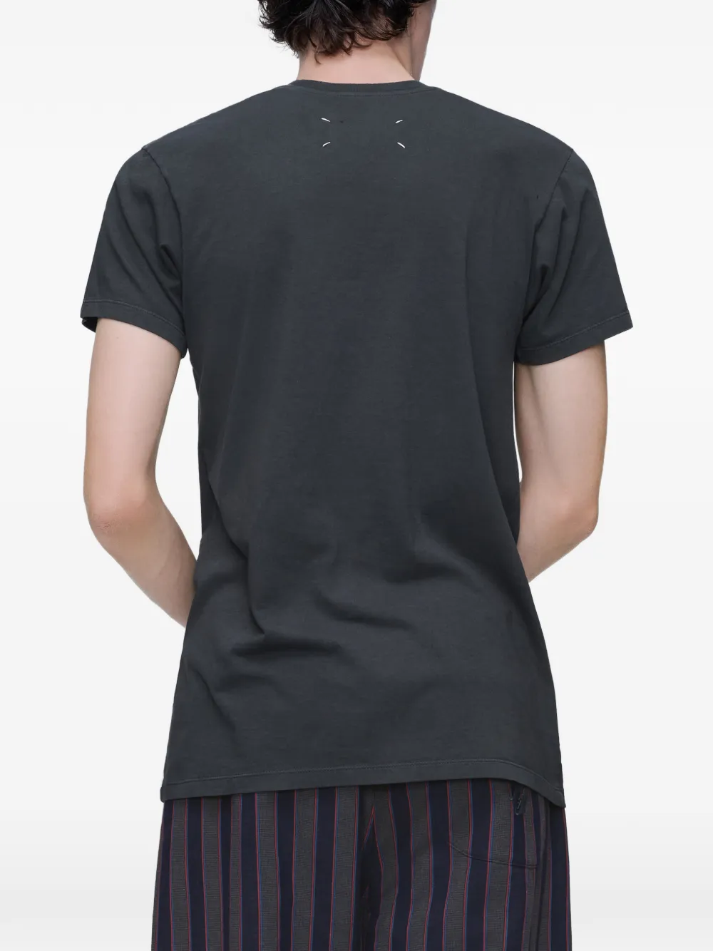 Maison Margiela Geruit T-shirt Grijs