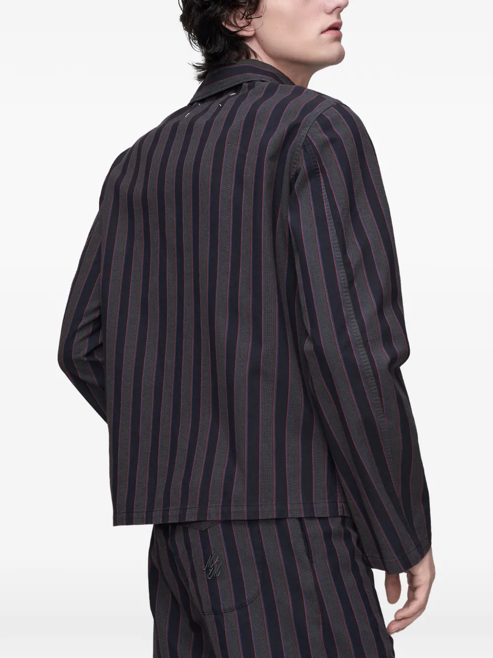 Maison Margiela Gestreept overhemd Grijs