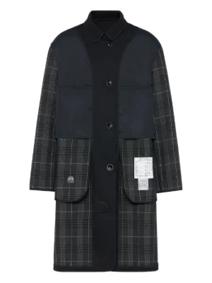 希少　MM6 Margiela チェック　ロングコート　ドッキング　マキシ丈 Maison Margiela（メゾンマルジェラ） 美品 MM6 Maison Margiela