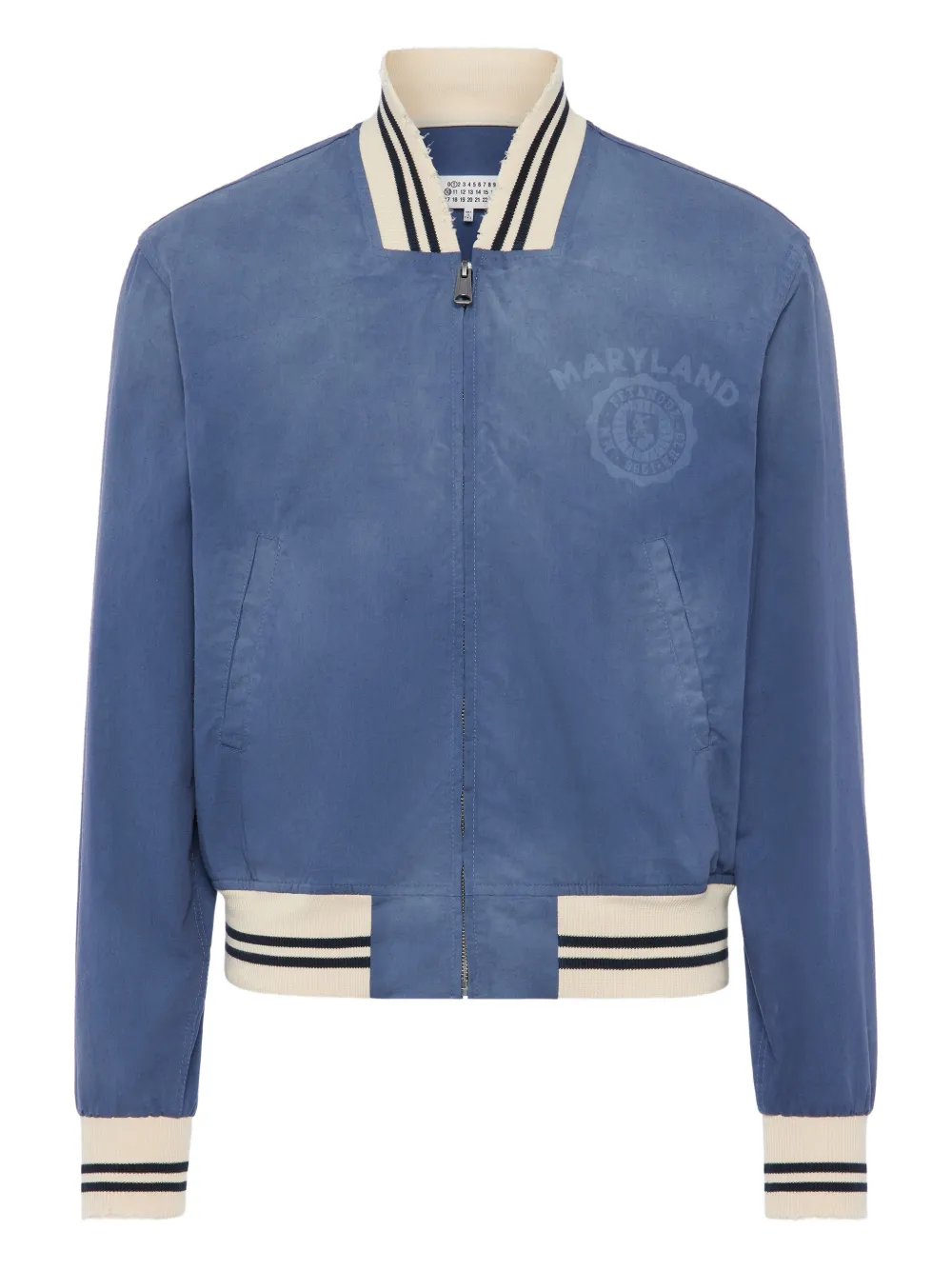 Maison Margiela Bomber a righe - Blu