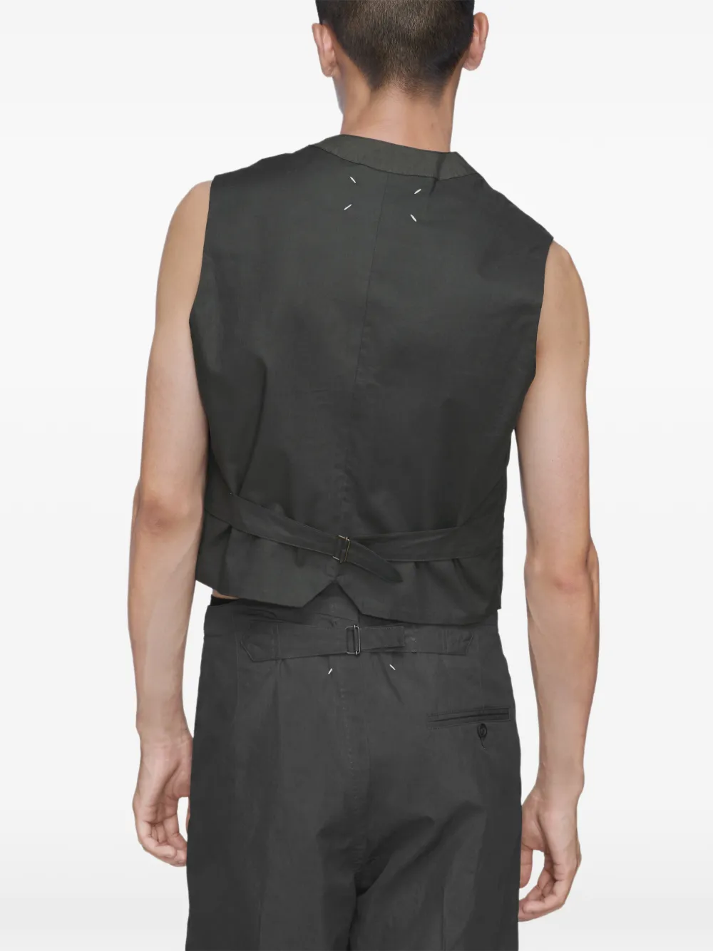 Maison Margiela Zijde-katoenen gilet Grijs