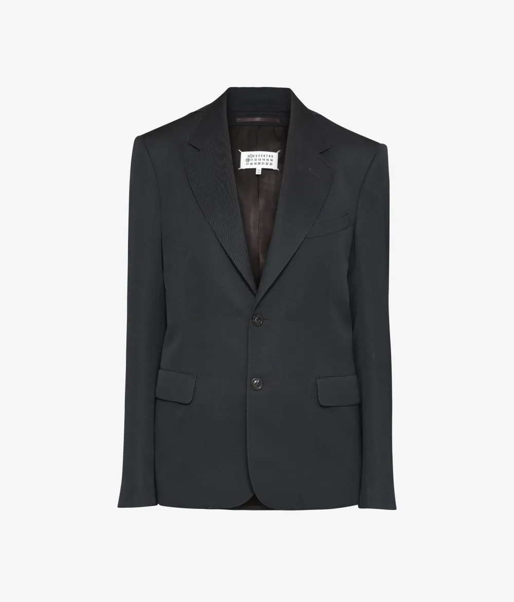 Maison Margiela Blazer in lana con bottoni - Nero