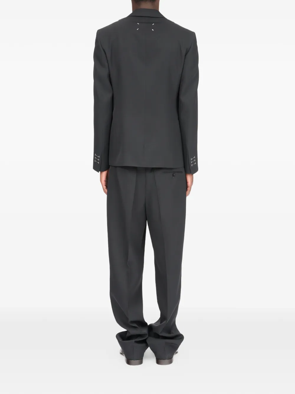 Maison Margiela Wollen blazer met knopen Zwart