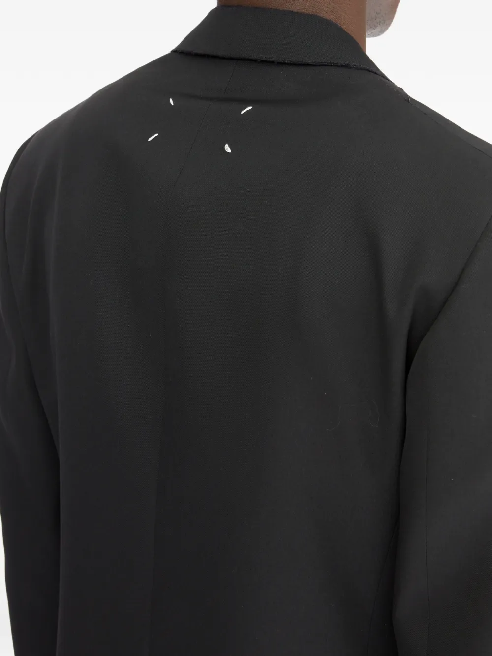 Maison Margiela Wollen blazer met knopen Zwart