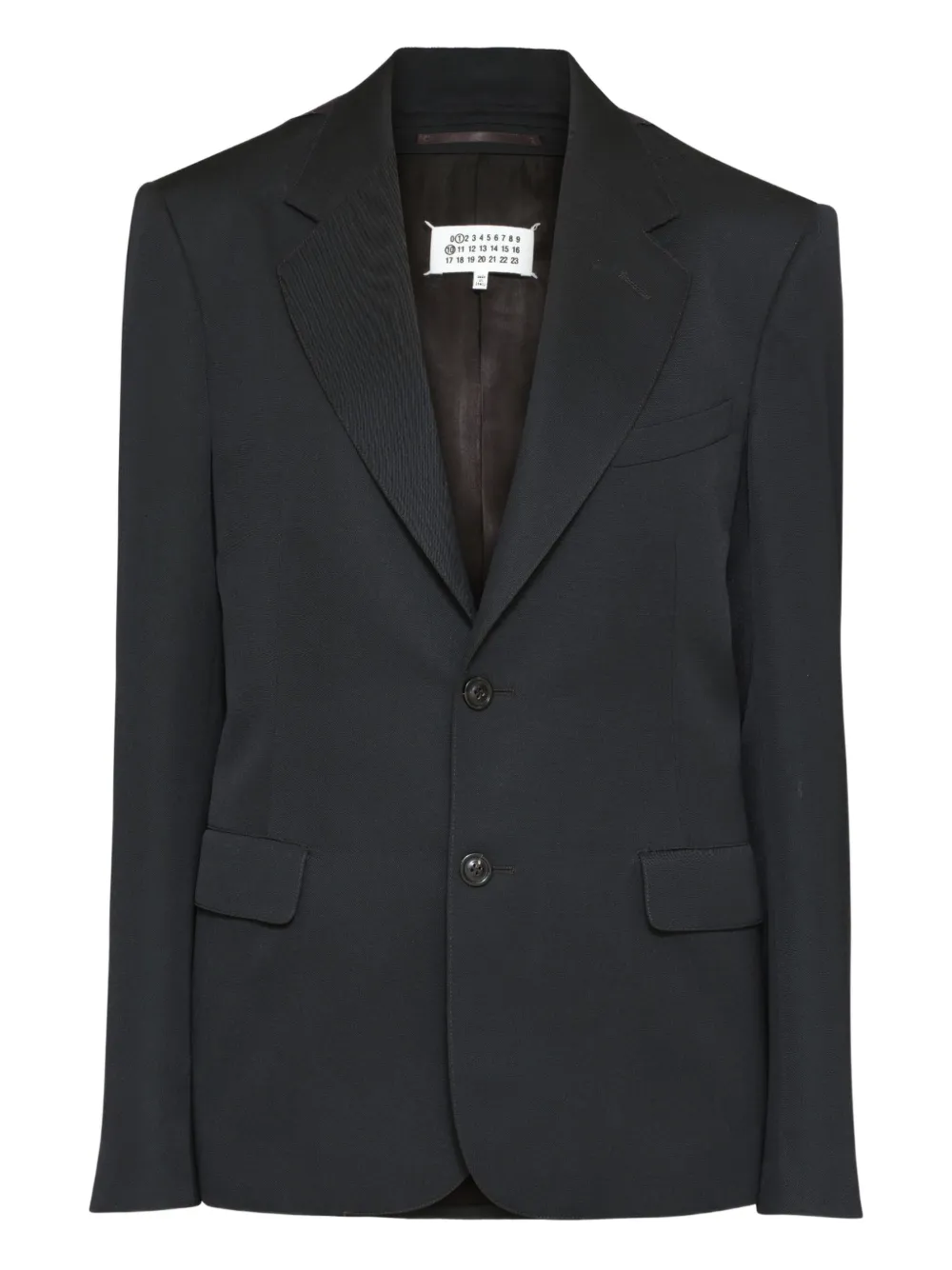 Maison Margiela Blazer in lana con bottoni - Nero