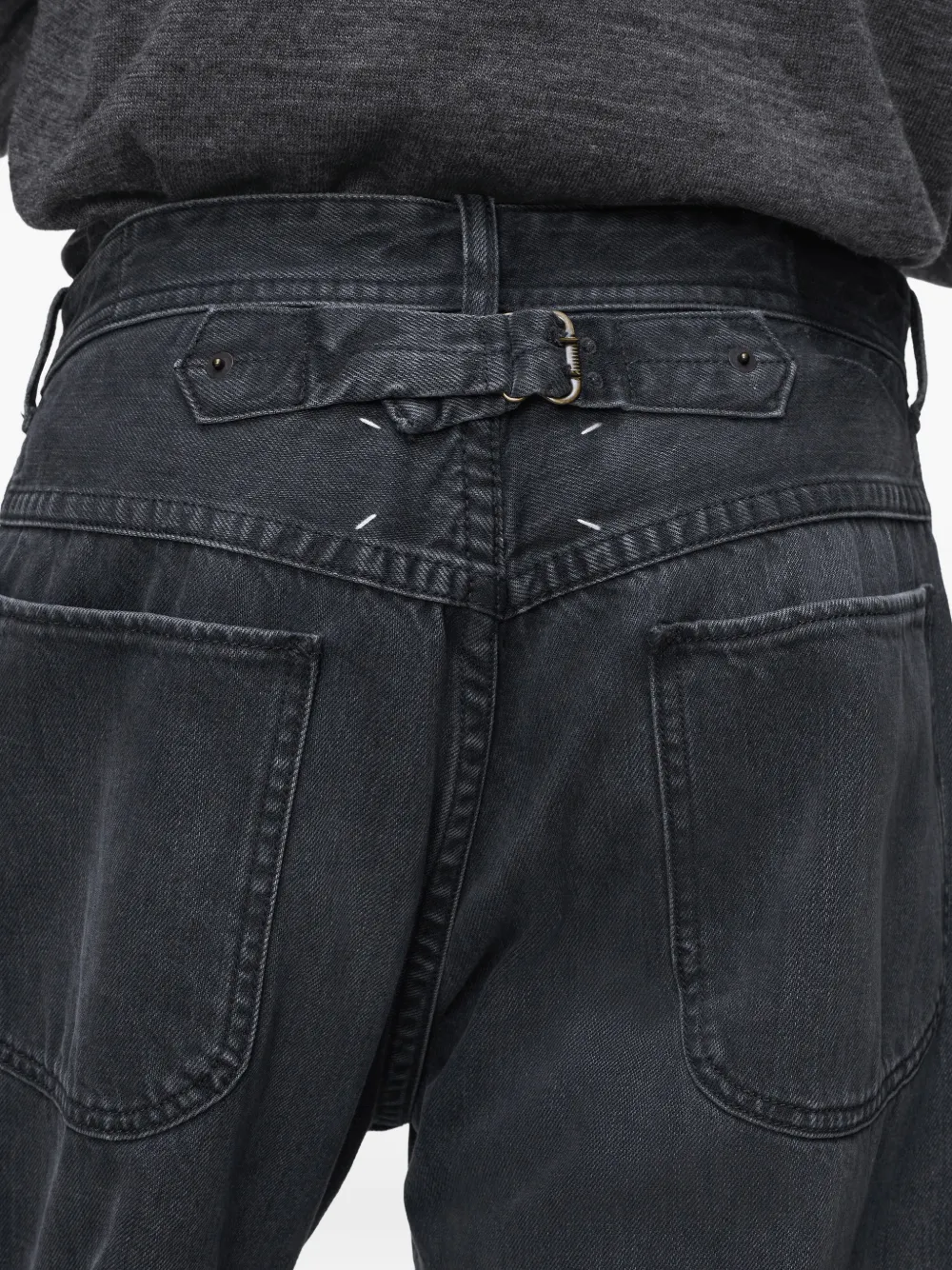 Maison Margiela Cropped straight jeans Grijs