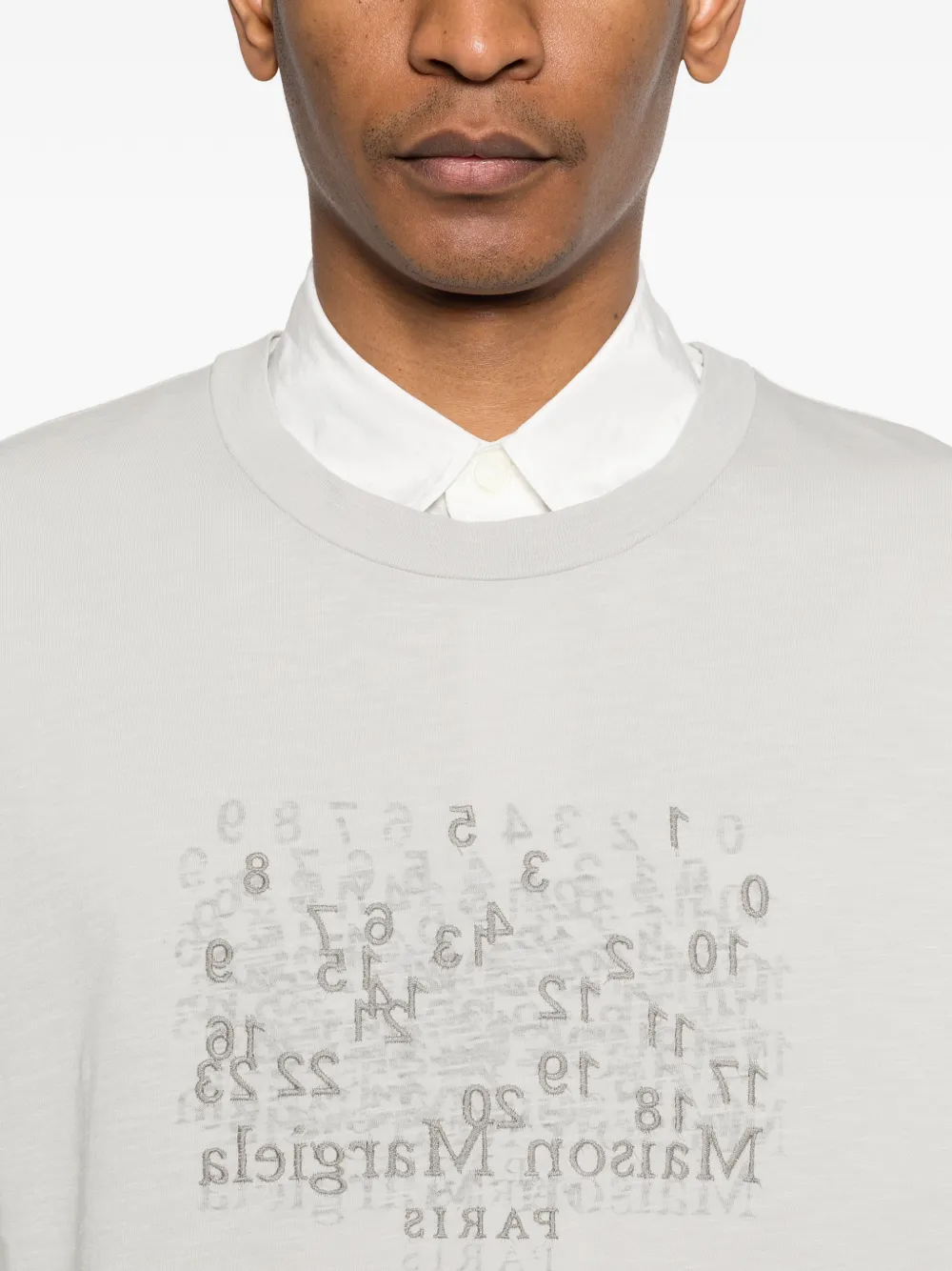 Maison Margiela T-shirt met grafische print Grijs