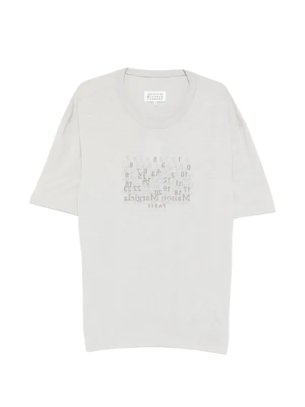 Maison Margiela グラフィックTシャツ サイズ50 Maison Margiela グラフィック Tシャツ | グレー | FARFETCH JP