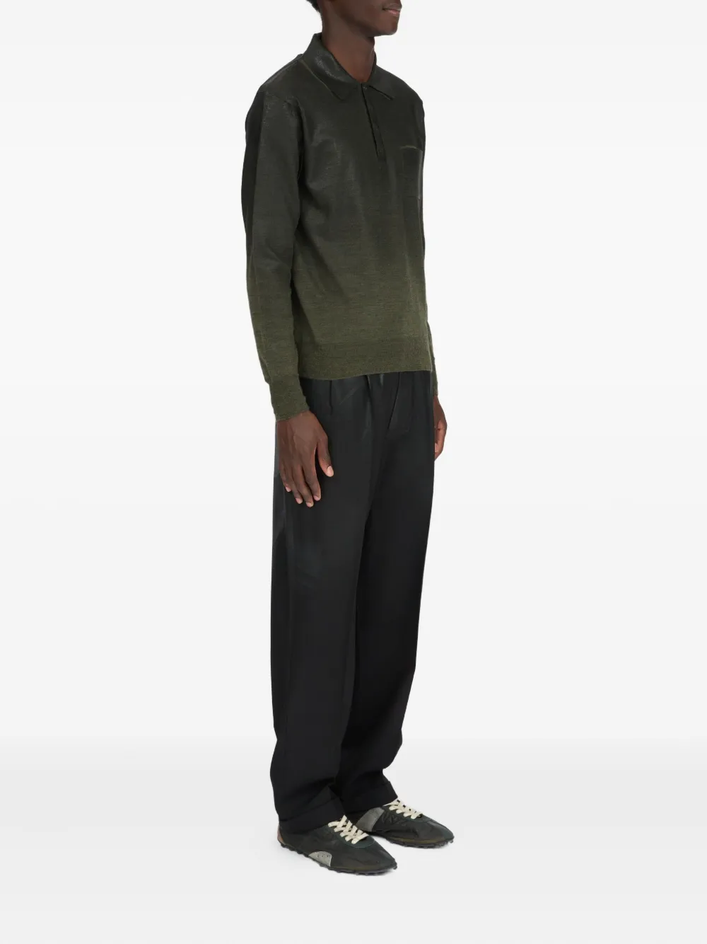 Maison Margiela Poloshirt met zak Groen
