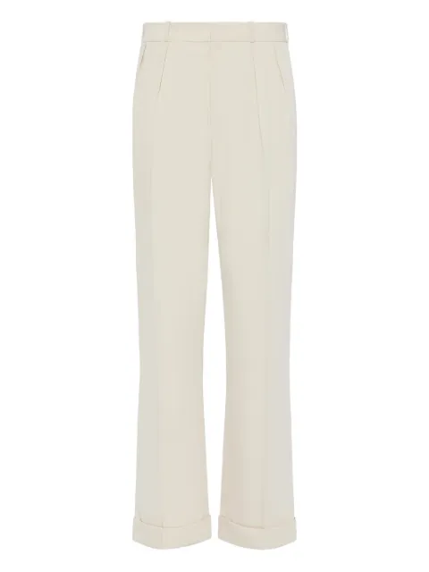 Maison Margiela cuffed pleated trousers