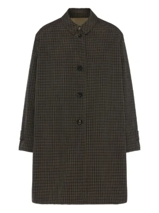 Maison Margiela チェック トレンチコート | ブラウン | FARFETCH JP Maison Margiela チェック トレンチコート | ブラウン | FARFETCH JP
