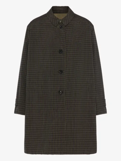 Maison Margiela gabardina con botones y motivo de cuadros