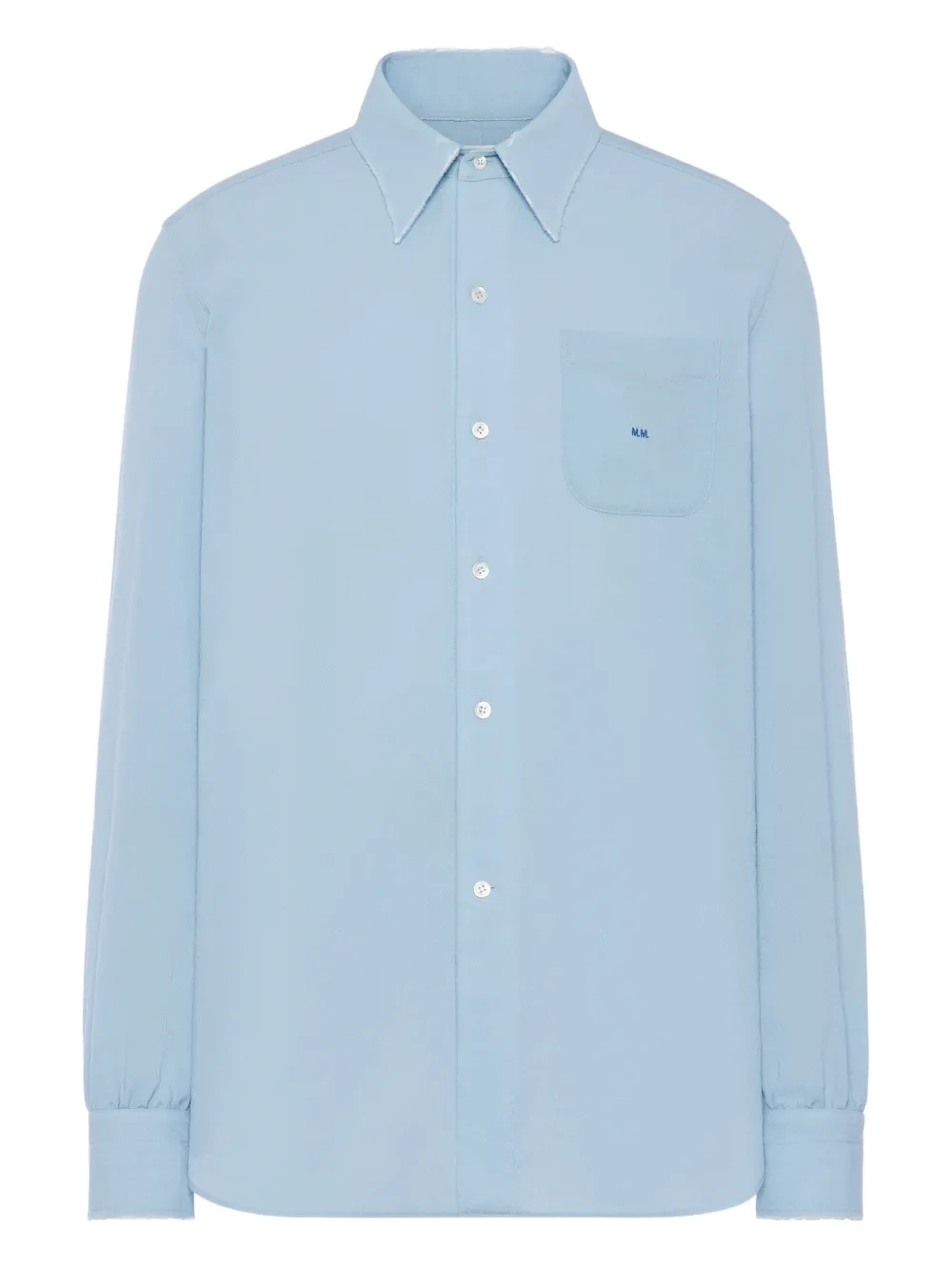 Maison Margiela Camicia a maniche lunghe con tasca - Blu