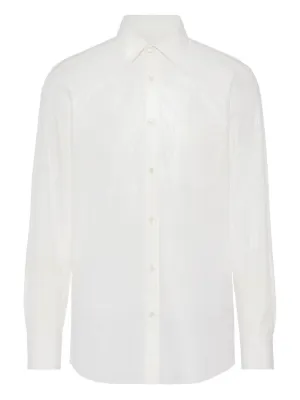 Maison Margiela pointed-collar Cotton Shirt | White | FARFETCH JO