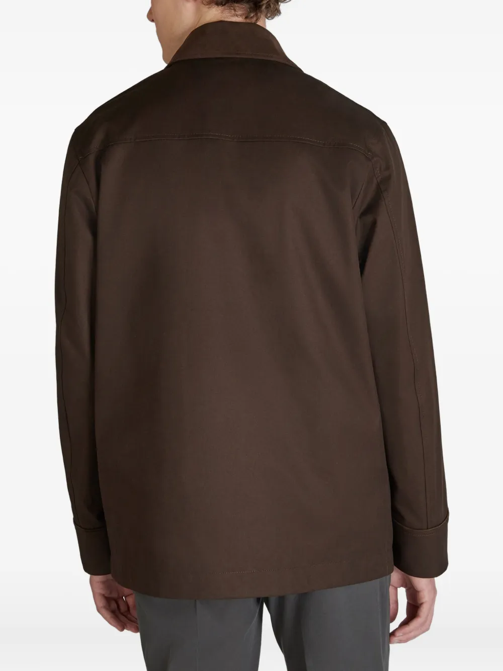 Montedoro Cotton Jacket In Brown