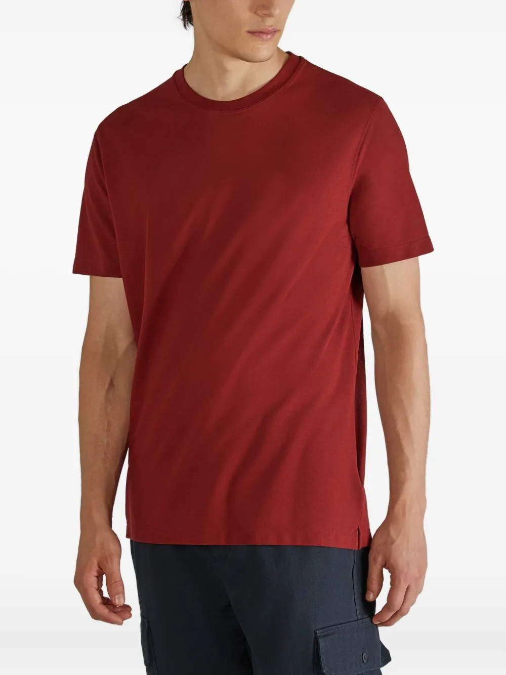 Zanone Katoenen T-shirt Rood