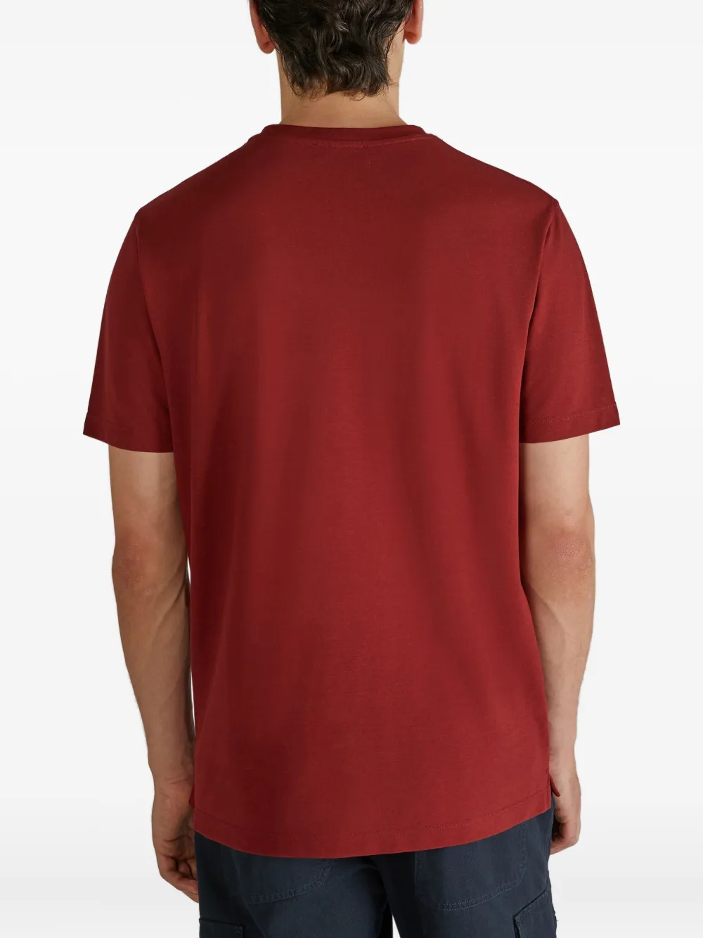 Zanone Katoenen T-shirt Rood