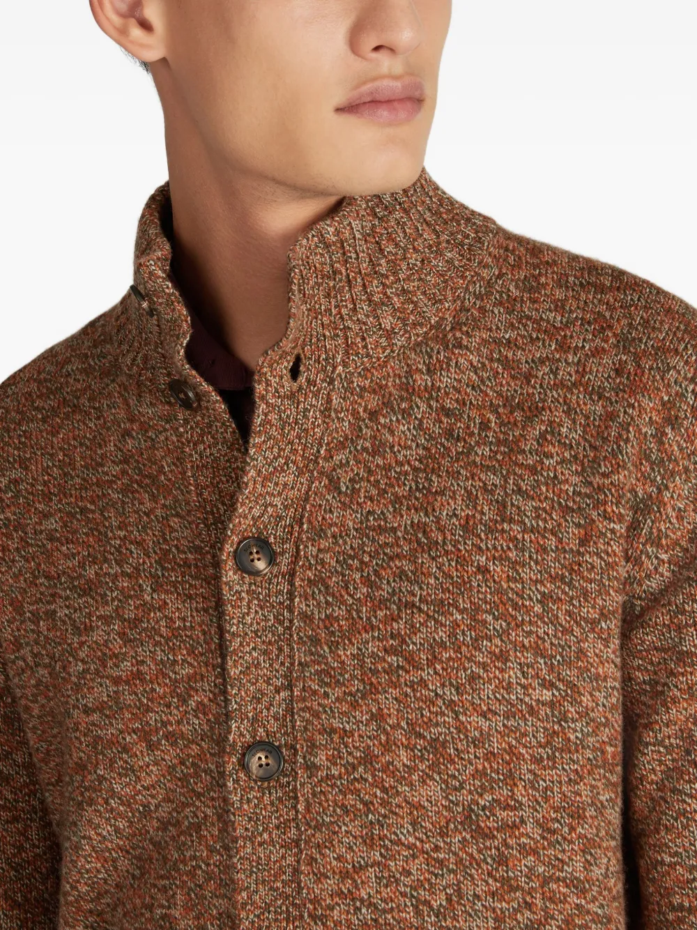 Zanone Geelong wollen vest Bruin