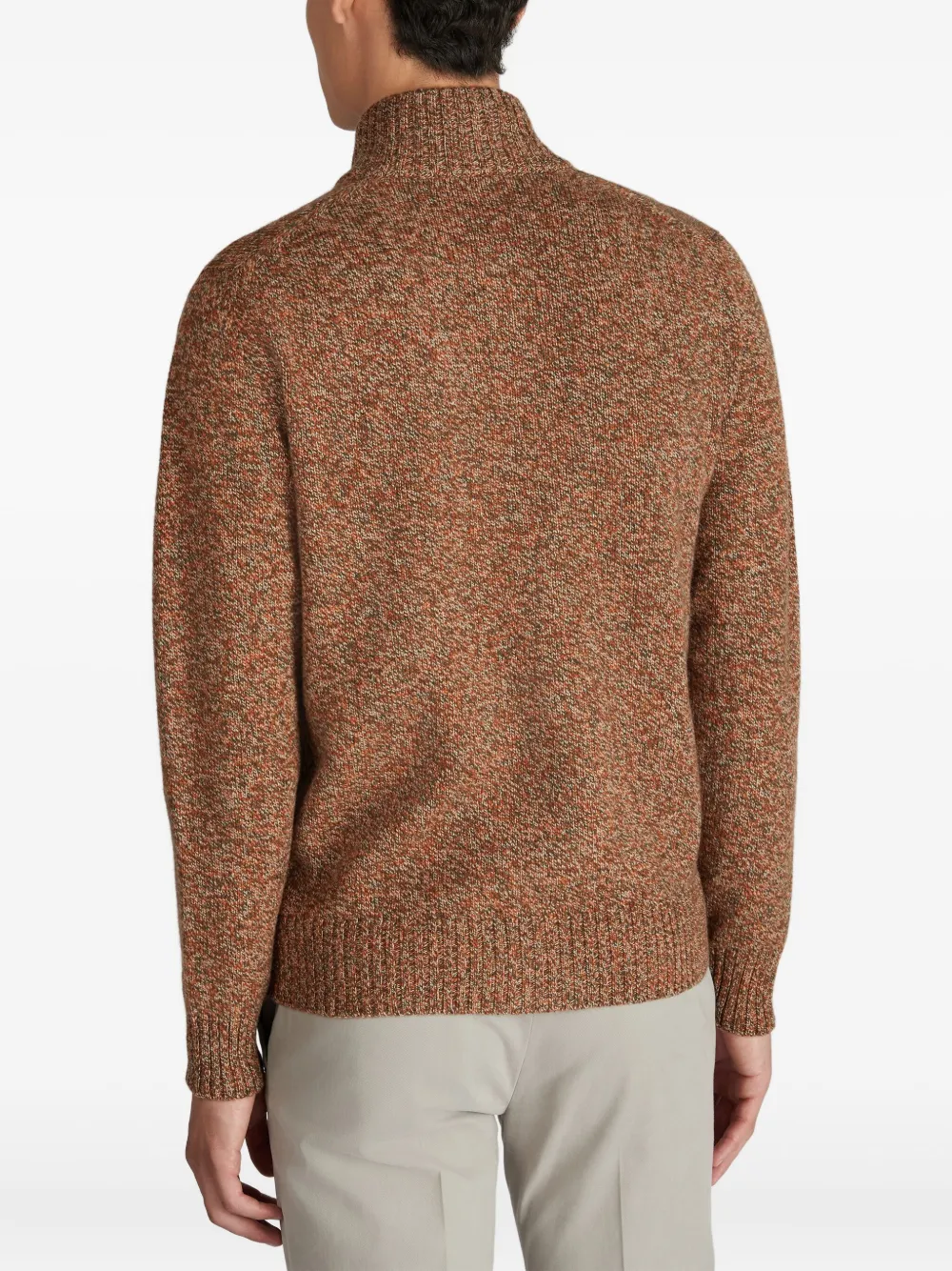 Zanone Geelong wollen vest Bruin