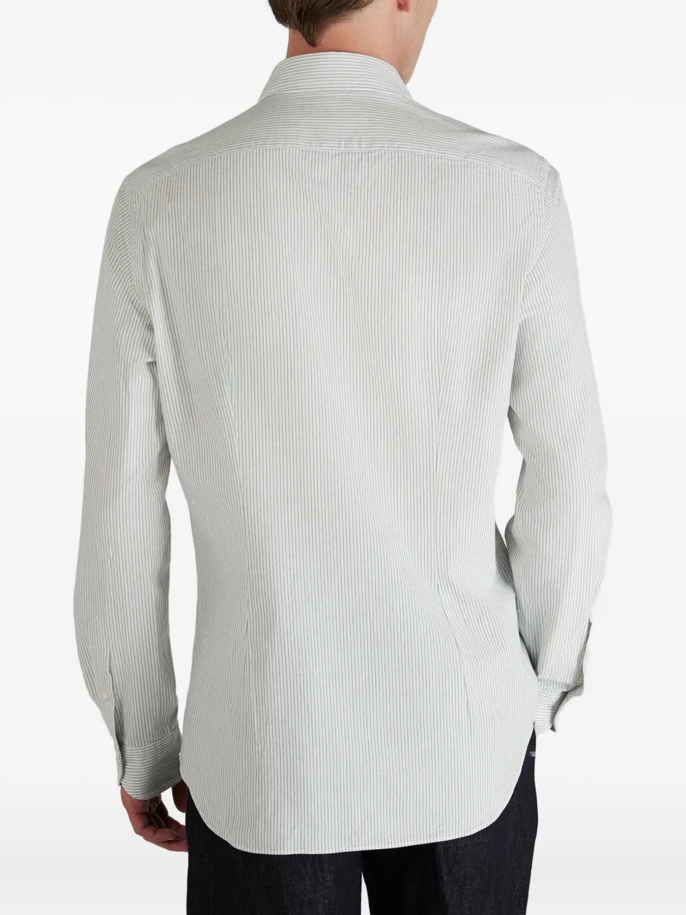 Glanshirt Striped Shirt In White