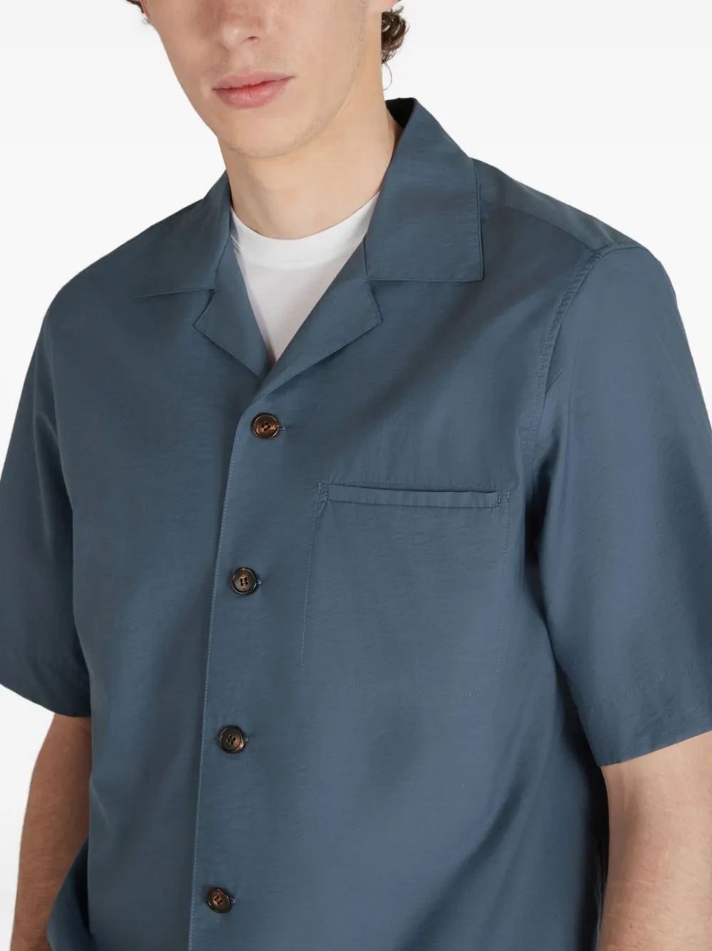 slowear Overhemd met korte mouwen Blauw