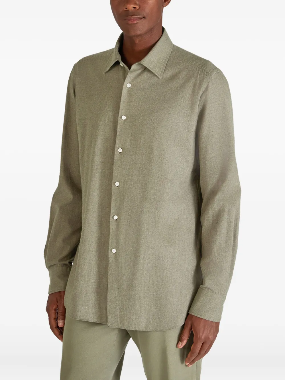 Glanshirt Cotton Shirt In Green