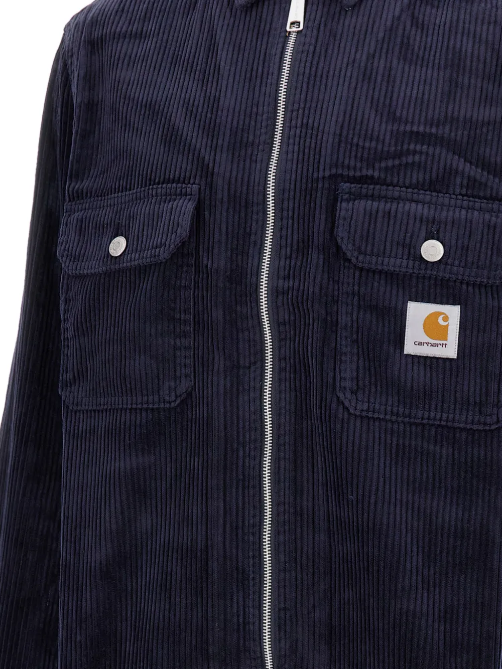Carhartt Reynold Flap-pocket Zip-up Shirt In Blue