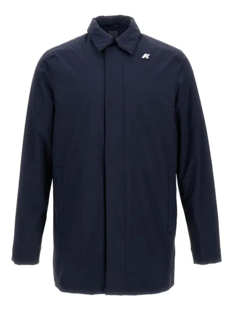 K-Way long-sleeve collared coat