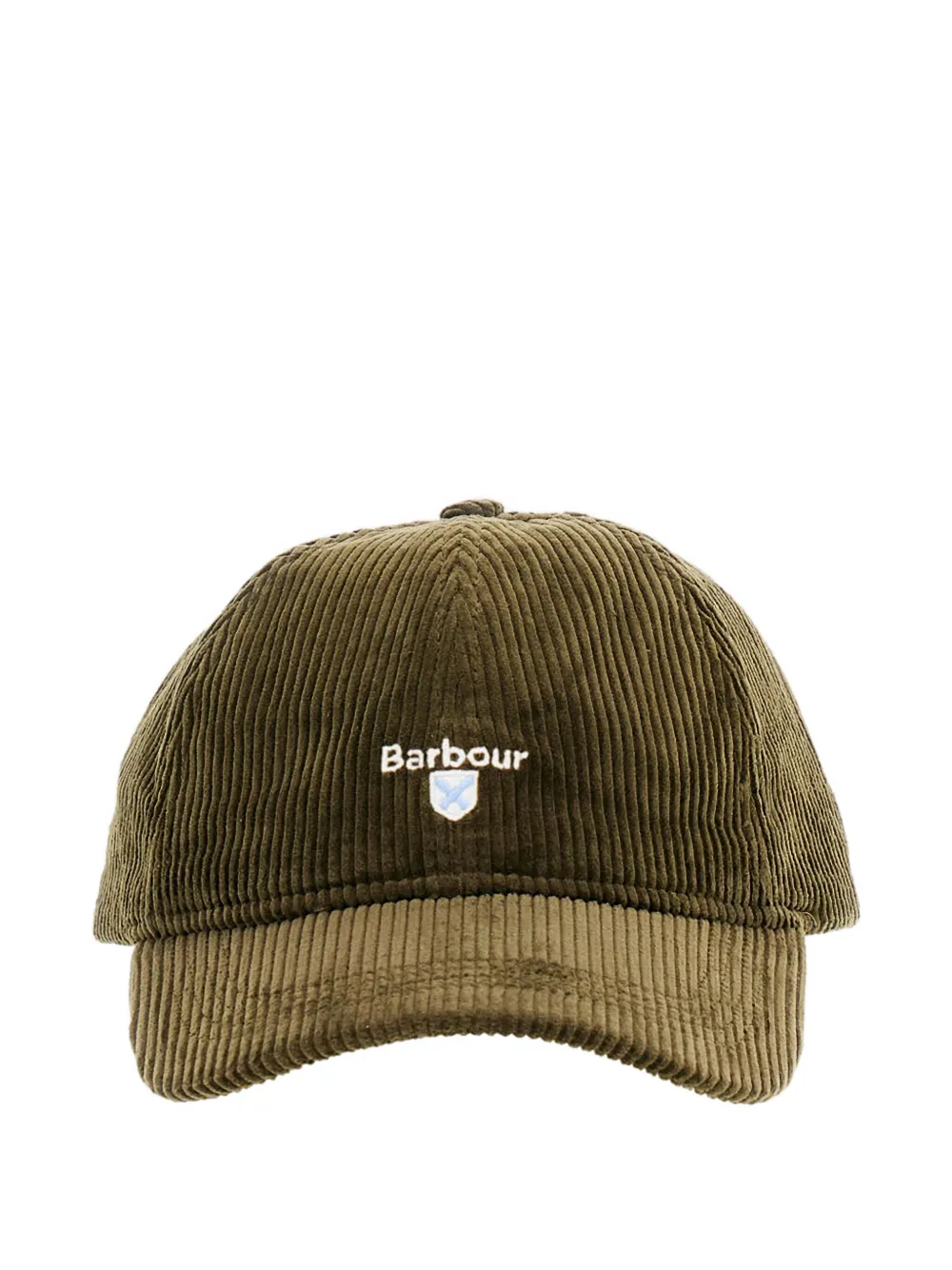 Barbour Preston Corduroy Logo Cap In Green