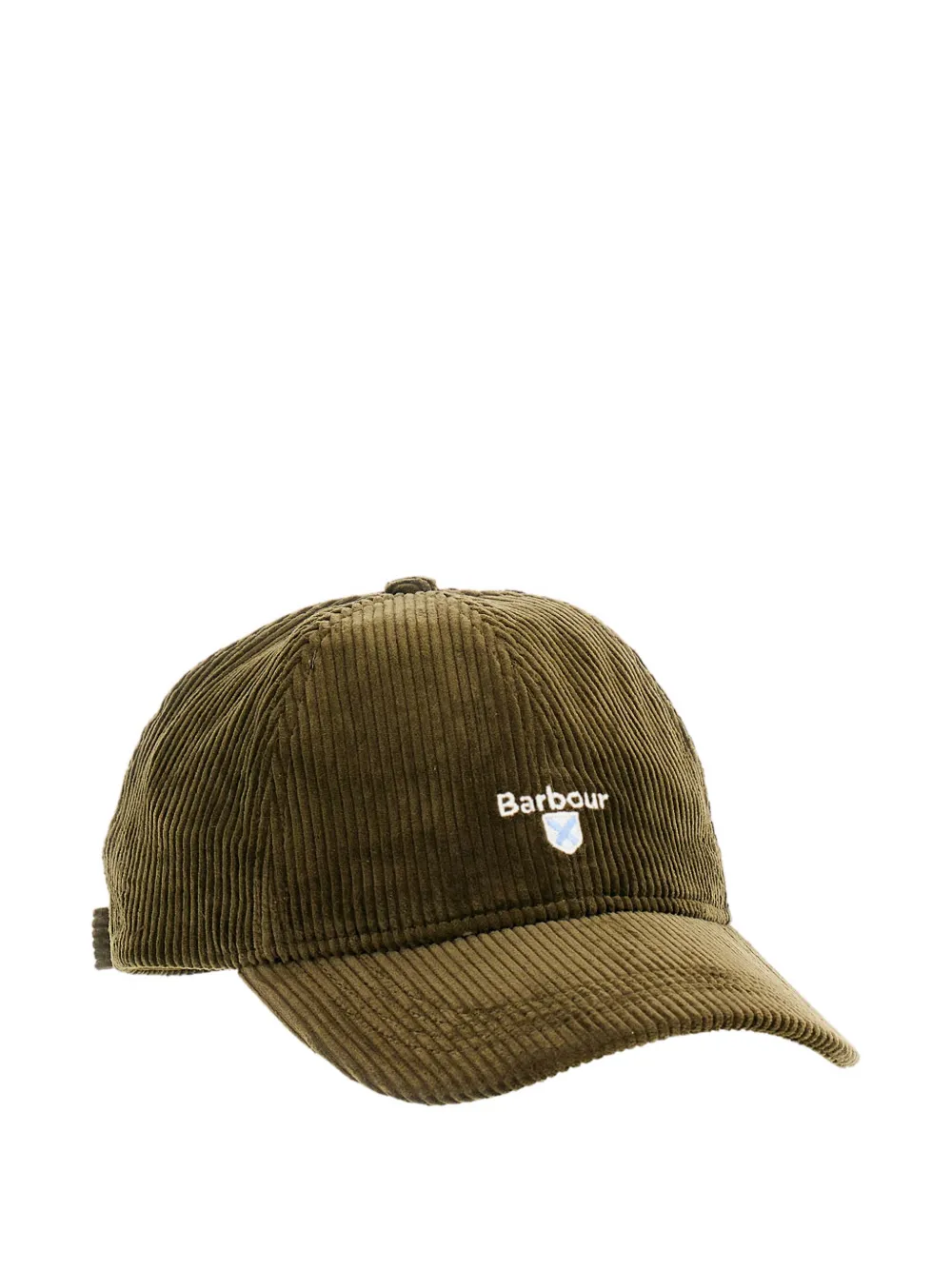 Barbour Preston Corduroy Logo Cap In Green